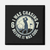 Aimant Funny Golfer 67 Meme Golf Joke Chasing 67 (Devant)