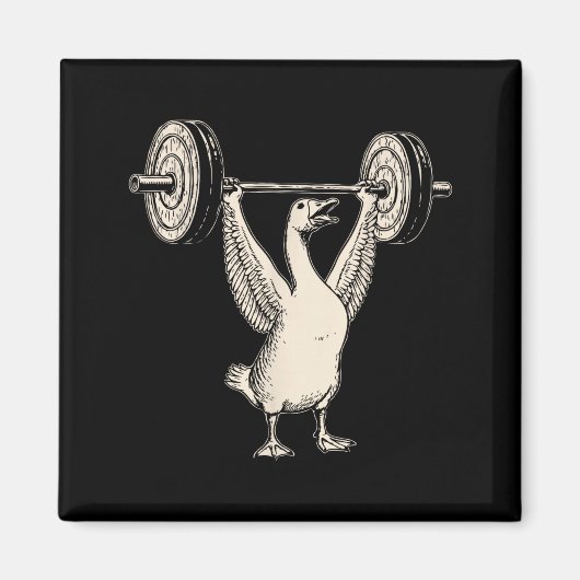Aimant Funny Goose Muscle Mommy Gym Pump Cover Weights Fi (Devant)