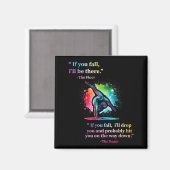 Aimant Funny Gymnastics Floor Saying Gymnast Girl Rainbow (Recto/Verso)