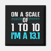 Aimant Funny Half Marathon Art For Men Women 13.1 Maratho (Devant)