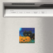 Aimant Funny Halloween Chat Automne Souris Art Créationar (In Situ (Lave-vaisselle))