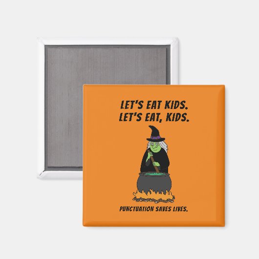 Aimant Funny Halloween Witch Cool English Teacher Grammar (Recto/Verso)