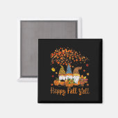 Aimant Funny Happy Fall Y'all Thanksgiving Gnomes Tree Pu (Recto/Verso)