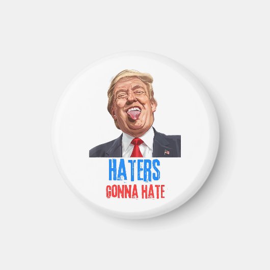 Aimant Funny Haters va détester les citations, drôle dire (Devant)