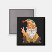 Aimant Funny Hipe Gnome Peace Sign Gnomes Lovers Men Wome (Recto/Verso)
