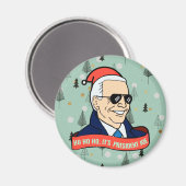 Aimant Funny Ho Son Président Joe Biden Christmas Kitchen (Recto/Verso)