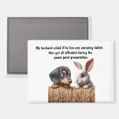 Aimant Funny Husband Humor (Recto/Verso)