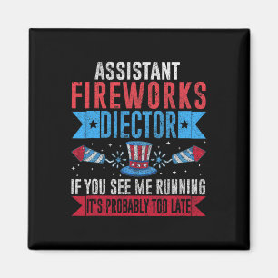 Aimant Funny Istant Fireworks Directeur I Run You Run 4th