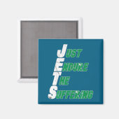 Aimant Funny Jets Just Endure The Suffering Football  (Recto/Verso)