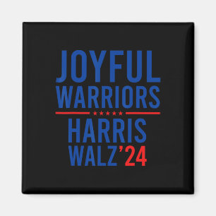 Aimant Funny Joyful Warriors Kamala Harris Waltz 2024