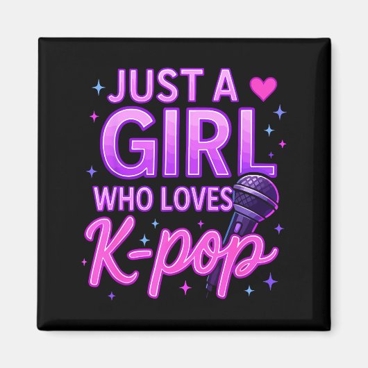 Aimant Funny Just A Girl Who Loves K-p  (Devant)