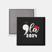 Aimant Funny Kamala Harris 2024 Comma La Christmas (Recto/Verso)
