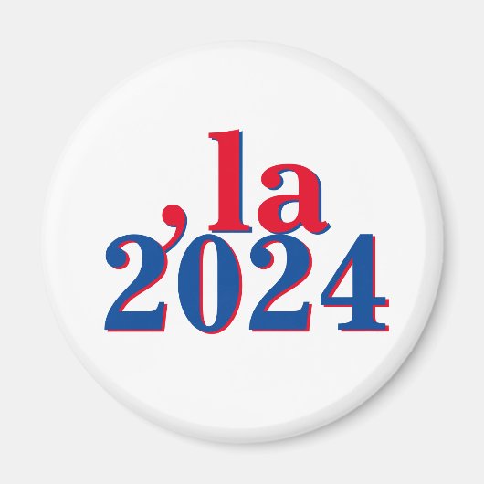Aimant Funny Kamala Harris Comma La 2024 (Devant)