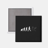 Aimant Funny Karate Evolution Karate Stick Figure (Recto/Verso)