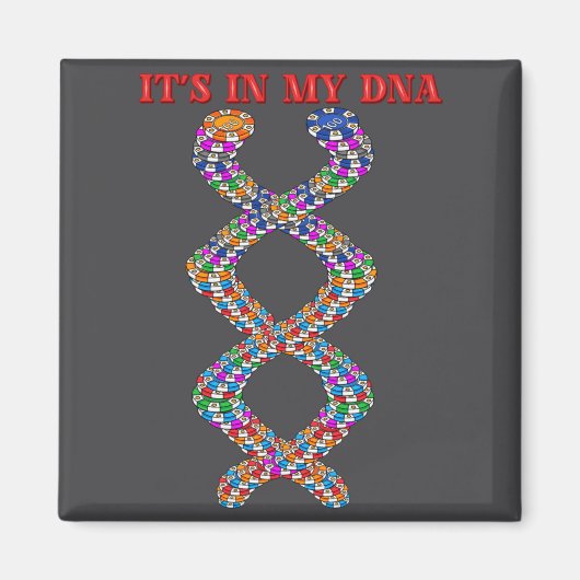 Aimant Funny Ker Player Texas Holdem Casino Ker  (Devant)