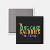 Aimant Funny King Cake New Orleans Mardi Gras 2025 (Recto/Verso)