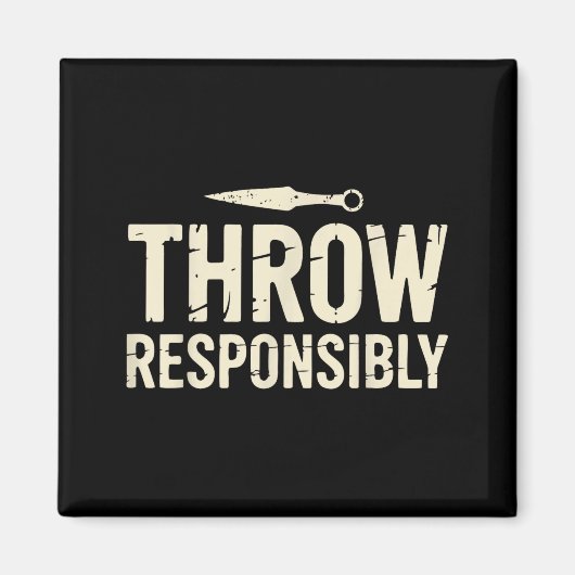 Aimant Funny Knife Throwing  (Devant)