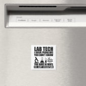 Aimant Funny lab tech cite laboratoire technicien humour (In Situ (Lave-vaisselle))