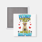 Aimant Funny Labrador Retriever Design For Dog Owner  (Recto/Verso)