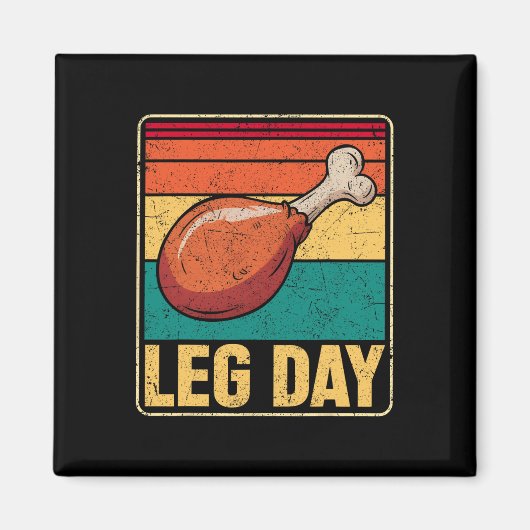 Aimant Funny Leg Day Costume Turkey Day Pilgrim Thanksgiv (Devant)