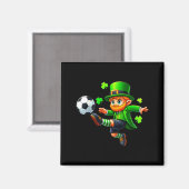 Aimant Funny Leprechaun Irish Soccer St Patricks Men Boy (Recto/Verso)