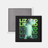 Aimant Funny Lizard mème Animal Femmes Hommes (Recto/Verso)