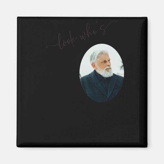 Aimant Funny Look Whos 80 Stylish 80th Birthday  (Devant)