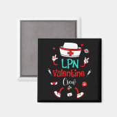 Aimant Funny Lpn Valentines Day Nurse Crew Family Group N (Recto/Verso)