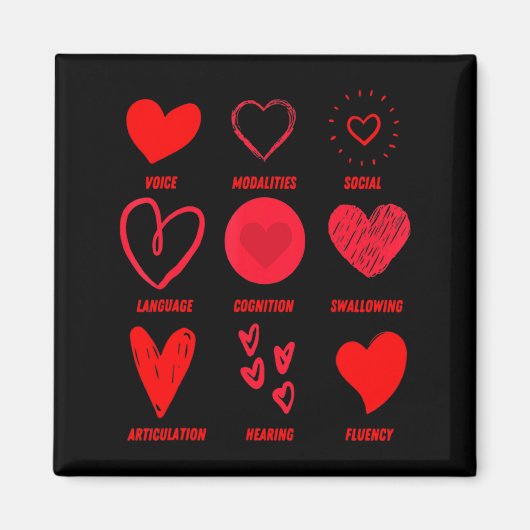 Aimant Funny Lsp Speech Language Pathologist Valentines  (Devant)