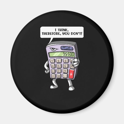 Aimant Funny Math Algebra Calculator Joke (Devant)