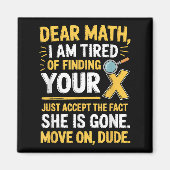 Aimant Funny Math Design For Boys Girls Math Teachers Men (Devant)