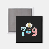Aimant Funny Math Joke 7 Ate 9 Cute 67 Meme Education Hum (Recto/Verso)