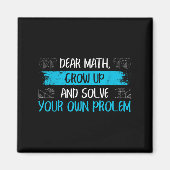 Aimant Funny Math Quote Back To School Girls Boys Teens (Devant)