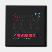 Aimant Funny Math Quote Dear Math Move On Dude Girls Boys (Devant)