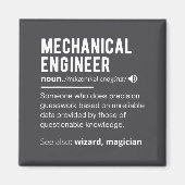 Aimant Funny Mechanical Engineer Definition Engineering (Devant)