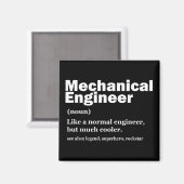 Aimant Funny Mechanical Engineer Definition Engineering (Recto/Verso)