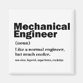 Aimant Funny Mechanical Engineer Definition Engineering (Devant)