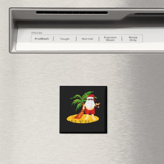 Aimant Funny Mele Kalikimaka Aloha Christmas Hawaiian San (In Situ (Lave-vaisselle))