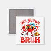 Aimant Funny Meme 67 Six Seven Bruh Valentine Heart Toddl (Recto/Verso)