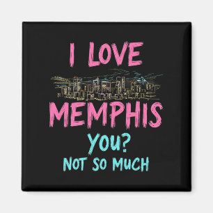 Aimant Funny Memphis Tennessee Night Skyline Vintage Prem