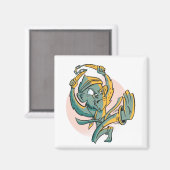 Aimant Funny Monkey Banana Fighter (Recto/Verso)