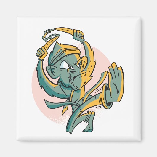 Aimant Funny Monkey Banana Fighter (Devant)