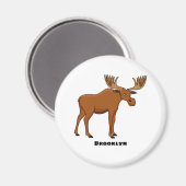 Aimant Funny moose (Recto/Verso)