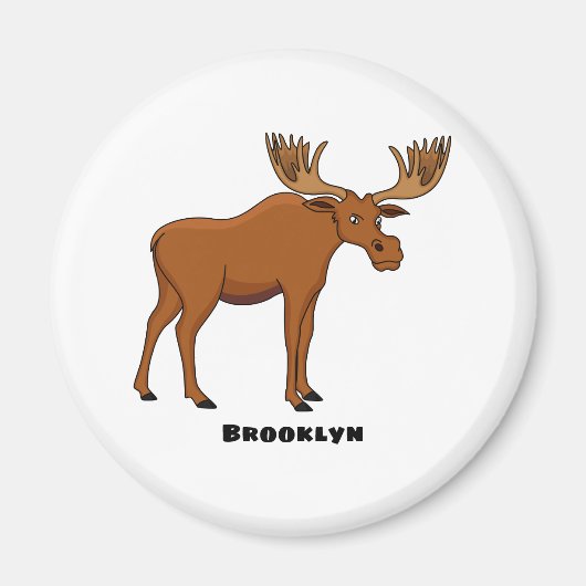 Aimant Funny moose (Devant)
