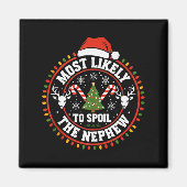 Aimant Funny Most Likely To Sil The Grandson Christmas Pa (Devant)