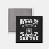 Aimant Funny Motorcycle Lover Graphic Women Men Motorbike (Recto/Verso)