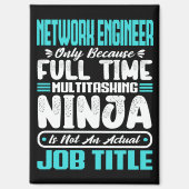 Aimant Funny Network Engineer Titre de l'emploi Compétenc (Recto)