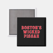 Aimant Funny New England Boston's Wicked Ah  (Recto/Verso)
