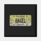 Aimant Funny Nj State Vanity License Plate Bagel (Devant)