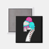 Aimant Funny Number 7 Baseball Drip 67 Meme Costume Coupl (Recto/Verso)